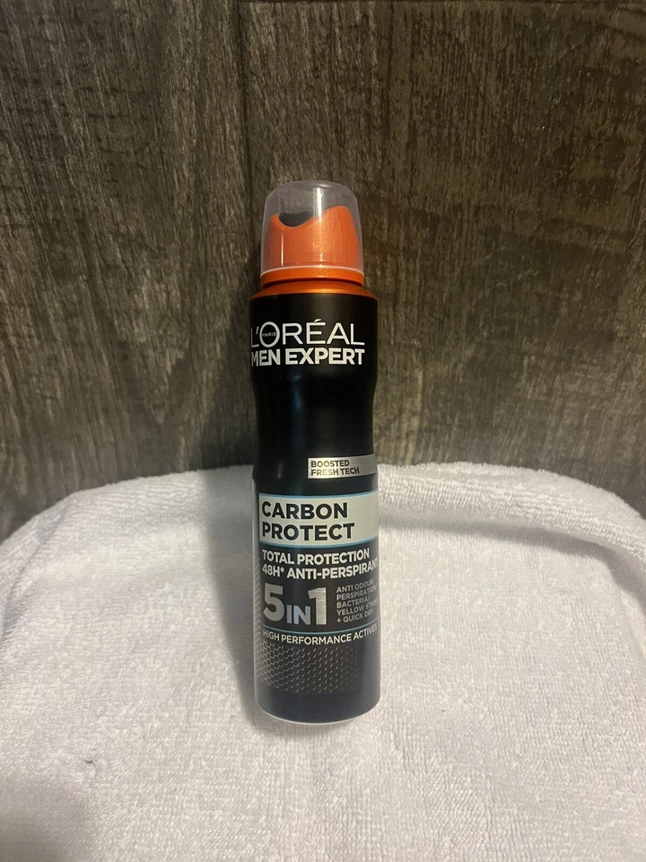 L'OREAL MEN EXPERT CARBON PROTECT 4 IN 1  DEODORANT SPRAY 48H 5.0 Oz / 150 ml - Image 1 of 1