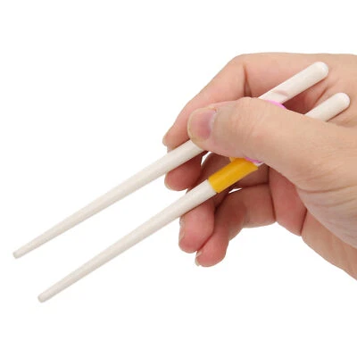 1 par de pauzinhos de treinamento infantil cabeça plana arredondada aprendizado reutilizável - Imagem 1 de 4