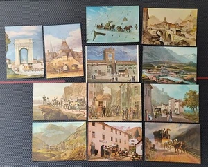 Switzerland Time of Mailcoach PTT Museum of Communication Lot of 10 Postcards - Picture 1 of 10
