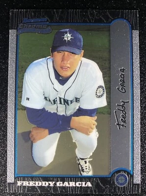Freddy Garcia 1999 Bowman Chrome Rookie RC CARD# 404 - Image 1 of 2