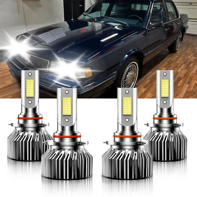 For Oldsmobile Cutlass Ciera 1987-1996 9005 9006 LED Headlight Bulb Hi Low Beam - Image 1 of 4