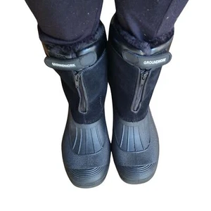 Groundworks Muck Equestrian Yard Dog Walking Snow Boots Black Waterproof Lower - Picture 1 of 3