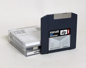 Maxell Zip 100 DOS Formatted 100MB Disk set of 4x Used - Picture 1 of 1