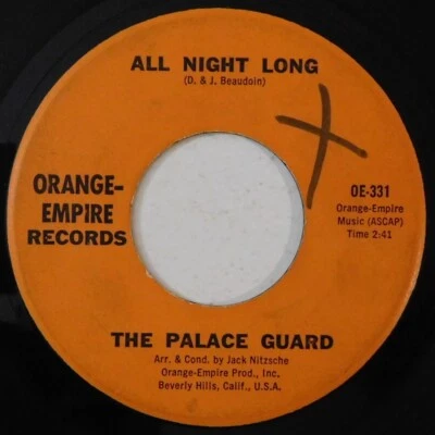 garage THE PALACE GUARD All Night Long, Playgirl ORANGE EMPIRE 45 jack nitzsche Foto 1 de 4