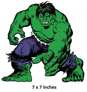 Calcomanía de pared vintage de Hulk increíble pegatina verde vinilo artístico peeling y palo de Marvel - Imagen 1 de 1