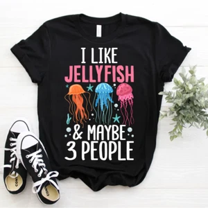 Jellyfish Costume Ocean I Like Jellyfish and Maybe 3 People T-Shirt Size S-5xl - Picture 1 of 3