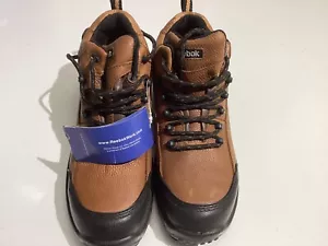 Stivali da lavoro Reebok taglia 8M RB4444 Tiahawk uomo marroni impermeabili punta comp - Foto 1 di 5