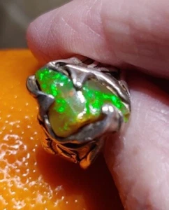 Sterling Silver FiRE Opal Ring. - Picture 1 of 23