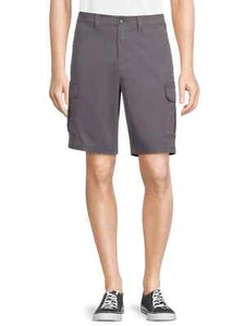 George Men's Cargo Shorts - At The Knee - Stretch - SIZE 40 - Gray - Picture 1 of 5