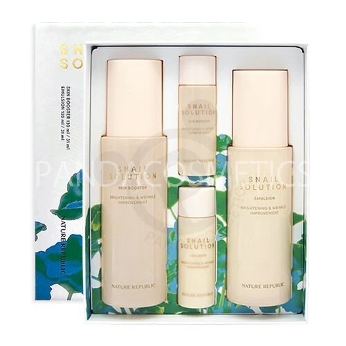 [NATURE REPUBLIC] Snail Solution Skincare Special Set (Skin Booster + Emulsion) - Image 1 of 1