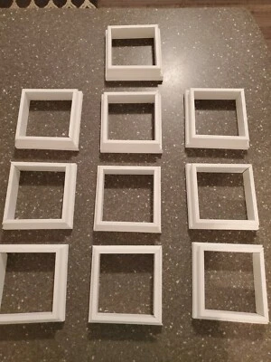 Faldas de poste de madera 4,5" x 4,5" cuadradas blancas - Cantidad: 10 Foto 1 de 4