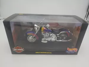 HOT WHEELS HARLEY DAVIDSON SOFTAIL MOTORCYCLE 1:10 Scale Genuine Product Nice - Picture 1 of 5