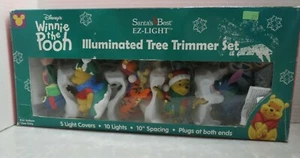 DISNEY'S WINNIE THE POOH ILLUMINATED TREE TRIMMER SET - 5 CHARACTERS - WORKS - Picture 1 of 7