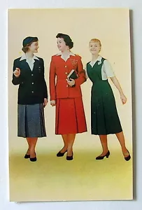 ADVERTISING POSTCARD SCHOOL UNIFORMS BY COLLEGIATE OUTFITTING CO NEW YORK - Picture 1 of 1