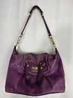 COACH  Leather  F0971-14316 Leather Purple Shoulder Bag Double Handle 12 x10x6