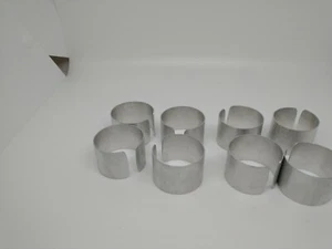 Serviettenringe 8er Set Silber Metall Neu Nichtraucherhaushalt - Bild 1 von 3