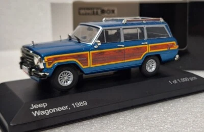 Jeep Wagoneer 1989 azul madera metida 1:43 caja blanca WB162 ¡EXTREMADAMENTE RARO!! Foto 1 de 4