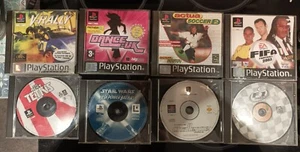 Bundle of 8 PS1 Playstation games job lot - Star Wars, V-Rally, F1, Tetris - Picture 1 of 1
