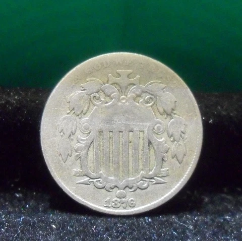1876 Shield Nickel - Fine - ENN Coins Cover