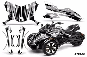 Roadster Graphics Kit Decal Sticker For Can-Am Spyder F3-S Trike ATTACK S - Picture 1 of 2