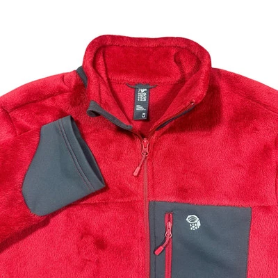 Chaqueta Mountain Hardwear Para Hombre Talla Mediana Polartec Alto Loft Polar Cremallera Completa Roja Foto 1 de 4