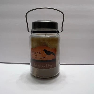 Vela tarro de vidrio McCall's - RON MANTEQUILLADO CALIENTE - 26 oz 1 mecha tapa de metal con mango Foto 1 de 4