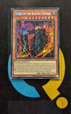 MP25-EN147 Queen of the Blazing Domain Prismatic Secret Rare 1st Edition YuGiOh - Image 1 of 3