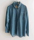 Led Zeppelin Large Denim Shirt Jimmy Page Robert Plant Zoso Concert Tour 