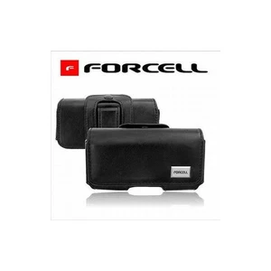 ETUI HOUSSE CEINTURE LUXE Noir SAMSUNG GALAXY S7 CUIR FORCELL - Photo 1 sur 1