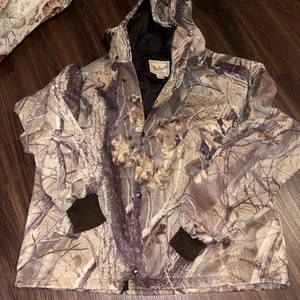 Woolrich Hooded Camo Jacket Men XL Storm Seal - Picture 1 of 11