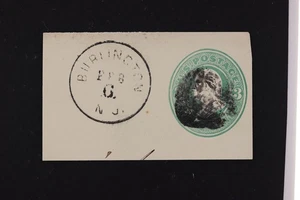 US  CUT SQUARE USED SC# U104 BURLINGTON NJ  SOTN SON POSTMARK - Picture 1 of 4