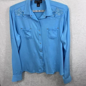 Shyanne Damen Western Style bestickt Druckknopfleiste Shirt - Bild 1 von 15