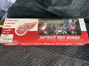 DETROIT RED WINGS 3-PACK YZERMAN JOSEPH HULL MCFARLANE FIGURE 1:12 NHL HOCKEY - Picture 1 of 3