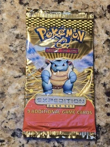 2002 Pokemon Expedition Base Set Sealed Booster Pack (Blastoise) TCG - Picture 1 of 5