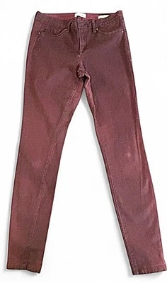 Pantalones de mezclilla elásticos súper ajustados color Cabernet de Jessica Simpson talla 10 Foto 1 de 4