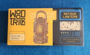 Wood Trick ~ "Antique Lantern" Mechanical Model Kit ~ Level 4 ~ 251 Pieces ~ NIB - Picture 1 of 9