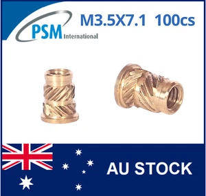 INSERTO PARA PLÁSTICO M3.5 X 7.1 CABEZA SONIC-LOK LATÓN - Imagen 1 de 9