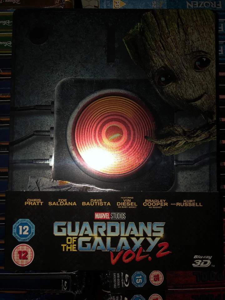 Guardians of the Galaxy 2 3D: Limited Steelbook Edition (Blu-ray, 2017) NEW  - Image 1 of 1