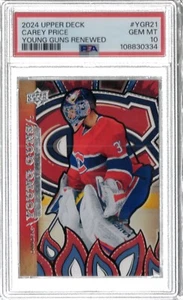 2024-25 UD Series 1 Young Guns Renewed Carey Price #YGR-21 - MONTREAL PSA 10 - Picture 1 of 2