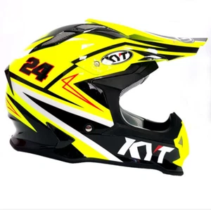 CASCO KYT STRIKE EAGLE SIMPSON MX - ACU ESTAMPADO DORADO APROBADO - KY/SE-SIMP - Imagen 1 de 6