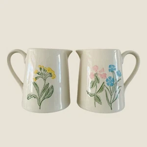 Gisela Graham primavera stoneware pitcher jug spring Easter homeware - Picture 1 of 4