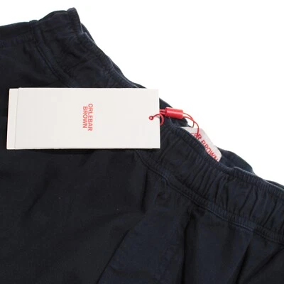 Bermudas/pantalones cortos informales Orlebar marrón nuevo con etiquetas talla 36 EE. UU. en mezcla de algodón azul liso Foto 1 de 4