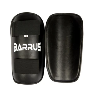 PARATIBIA FULL CONTACT PU SIMILPELLE NERO BLACK PROFESSIONALE KARATE SHIN INSTEP - Imagen 1 de 1