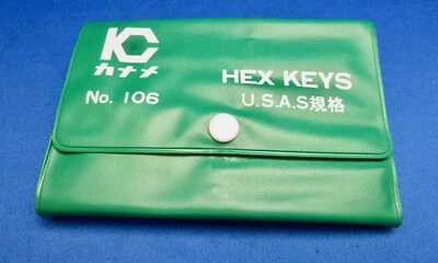 KANAME カナメ Vintage No.106 12 pc.HEX/ALLEN KEY SET  Made In Japan UNUSED COND.#2 - Image 1 of 4