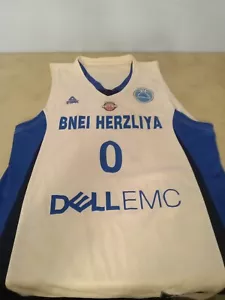Jeff Adrien GETRAGEN Spieltag Bnei Herzliya Israel Pro Basketball Heimtrikot - Bild 1 von 12