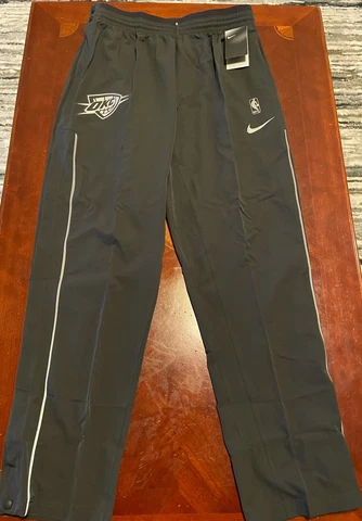 Nike NBA Authentic OKC Thunder Team Issued Break Away Pants Mens Sz XL-Tall Cover
