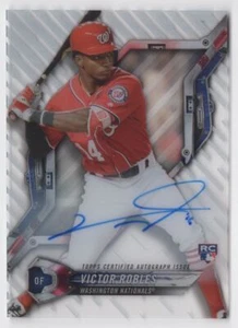 2018 Topps High Tek Victor Robles Rookie Auto Washington Nationals #HT-VR - Picture 1 of 2