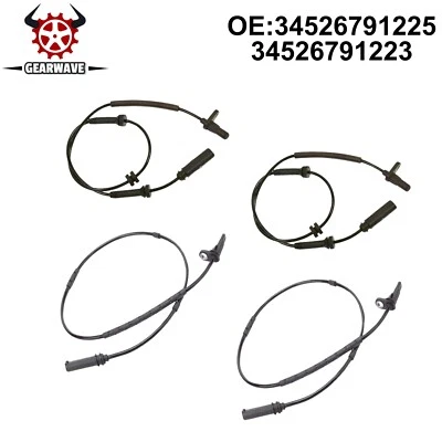 Fit BMW Xdrive (328d 328i 335i 428i) 4 ABS Speed Sensor Front Rear & 4 Connector Foto 1 de 4