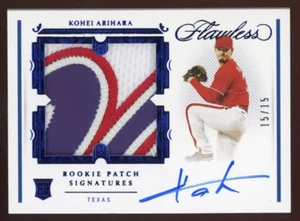 Kohei Arihara 2021 Flawless Auto Patch Relic Rookie #RPS-KA Serial #d 15/15 - Picture 1 of 2