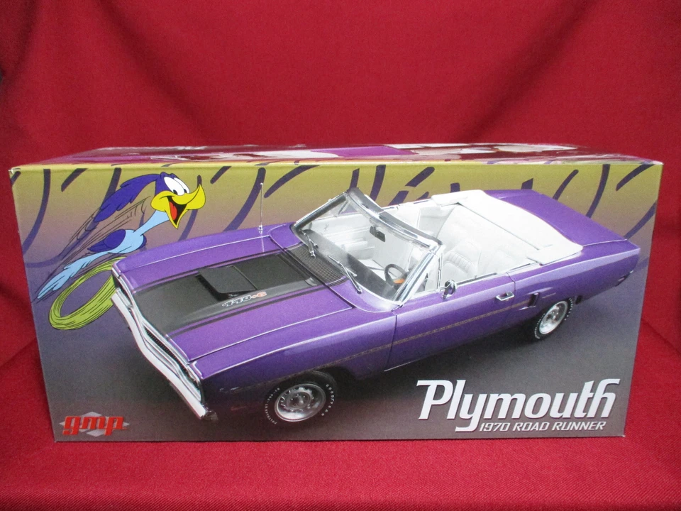 1:18 Scale 1970 Plymouth Road Runner Purple GMP Diecast Model Muscle Car Acme - Image 1 of 4